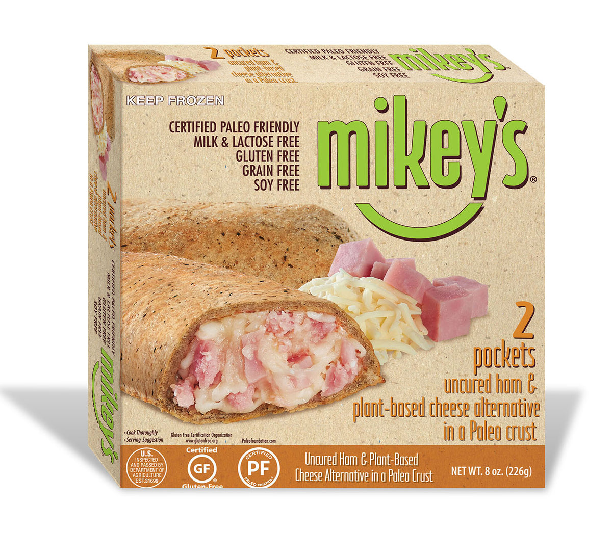 Ham & cheese pizza pockets – Mikey's muffins